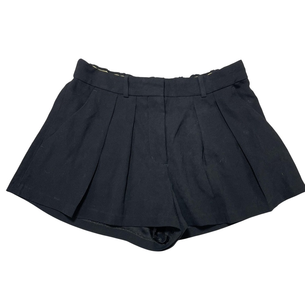 Wilfred Shorts Womens 2 Black Pleated High Rise Dressy‎ Lined Fabric Made Japan